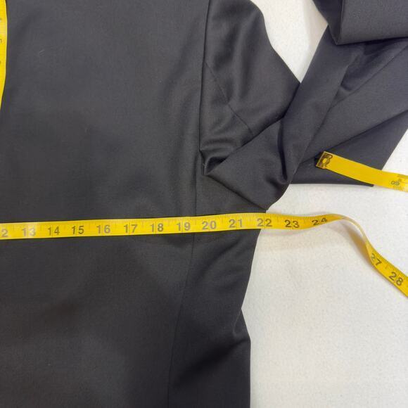 Jones New York Men's 40L 100% Wool 3 Button Front Notch Lapel Suit Black Blazer - Picture 10 of 14